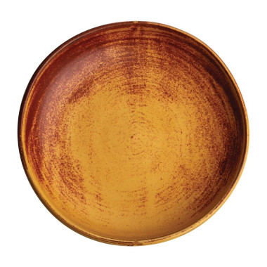 Assiettes creuses calottes terre de sienne Canvas 23 cm - Olympia
