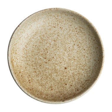 Assiettes creuses calottes beige moucheté Canvas 23 cm - Olympia