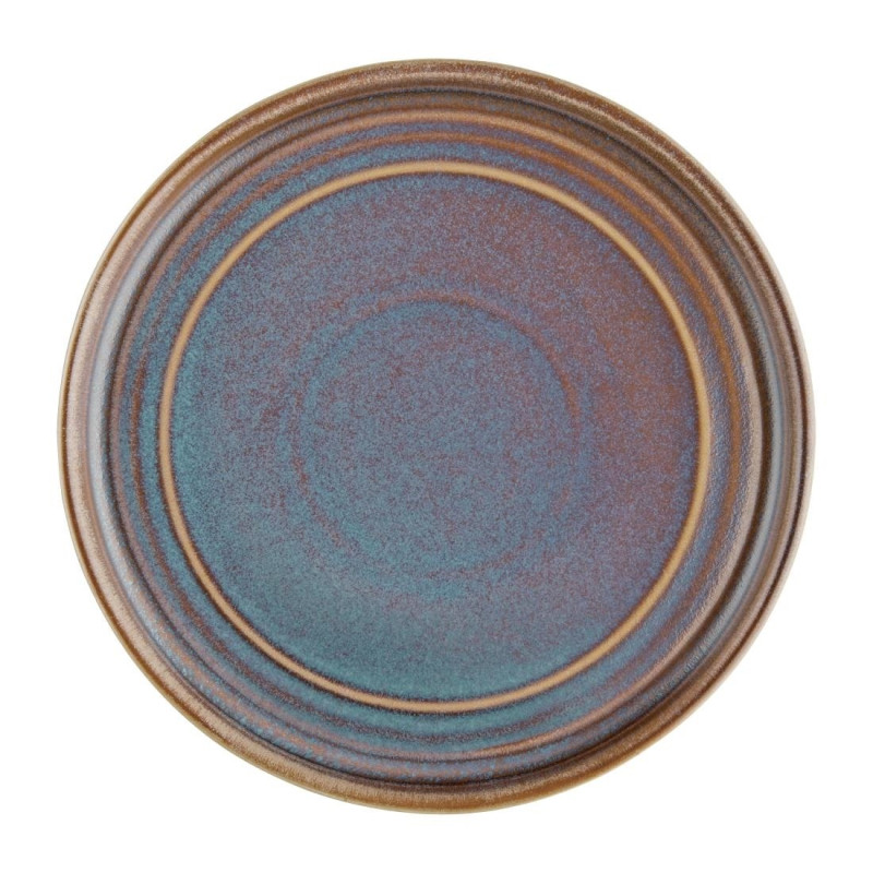 Assiettes Plates Rondes Irisées Cavolo 180mm (Lot de 6) - Olympia