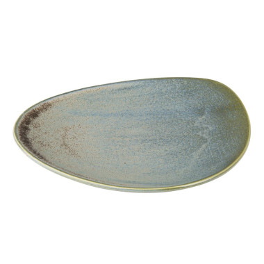 Assiettes Triangulaires Ember Blue 250mm (Lot de 6) - Olympia