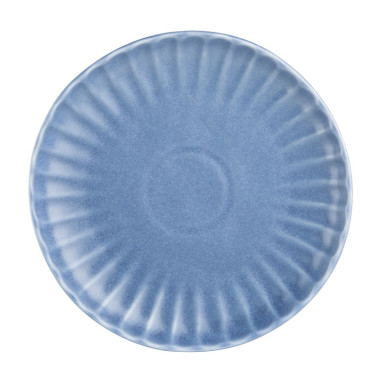Assiettes plates Corallite bleues 205 mm (lot de 6) - Olympia