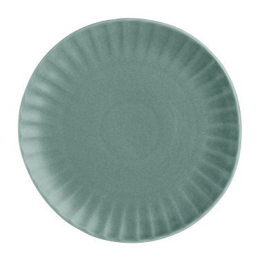 Assiettes plates Corallite vertes 280 mm (lot de 6) - Olympia
