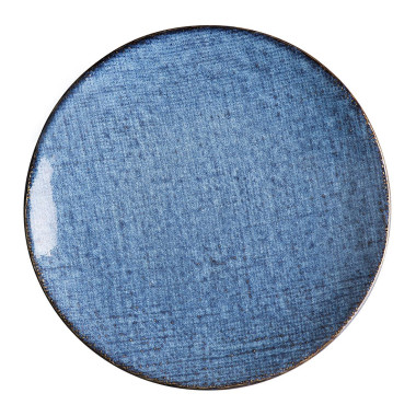 Assiettes Plates Denim Blue 230mm (Lot de 6) - Olympia