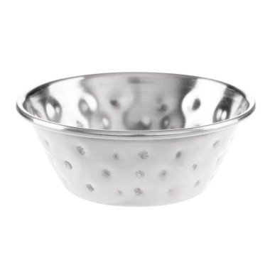 Pots à sauce en acier inoxydable martelé 45ml (lot de 12) - Olympia