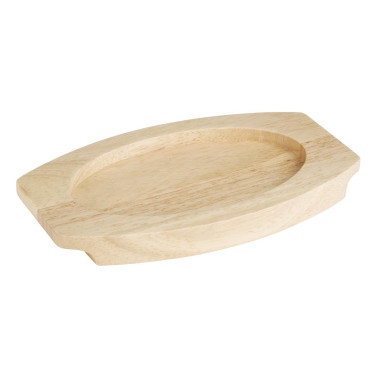 Planche en hévéa pour plat ovale en fonte 210x120mm pour FW819 - Olympia