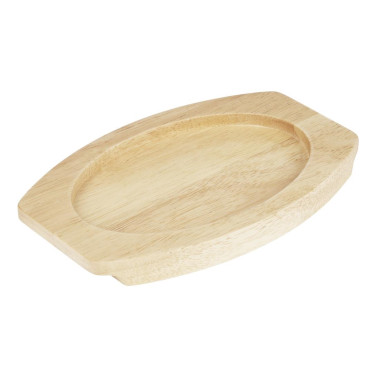 Planche en hévéa pour plat ovale en fonte 230x135mm pour FW818 - Olympia