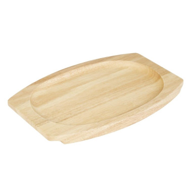 Planche en hévéa pour plat ovale en fonte 335x205mm pour GJ557 - Olympia