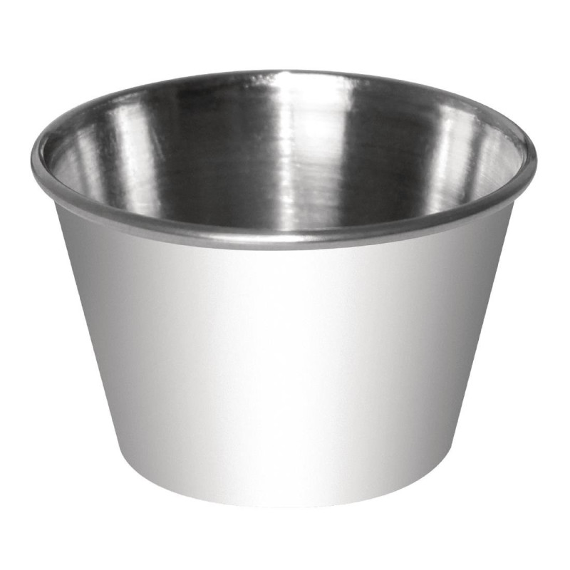 Pots à sauce en acier inoxydable 70ml (Lot de 12) - Olympia