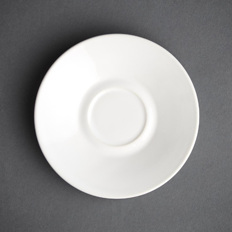 Soucoupe pour tasse espresso blanche (Lot de 12) - Olympia