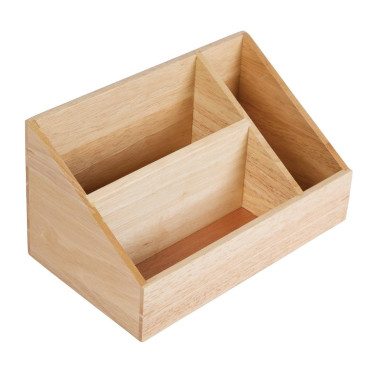 Présentoir nécessaire boissons chaudes en bois - Olympia