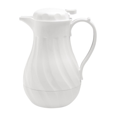 Pichet isotherme torsadé blanc 2L - Olympia
