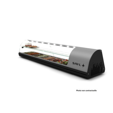 Vitrine à Tapas Réfrigérée Standard - 1438 mm - 2 Étagères - Noir CP - Sayl  au meilleur prix sur Restock CHR