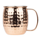 Mugs en acier inoxydable martelé Barware 440ml cuivre - Olympia