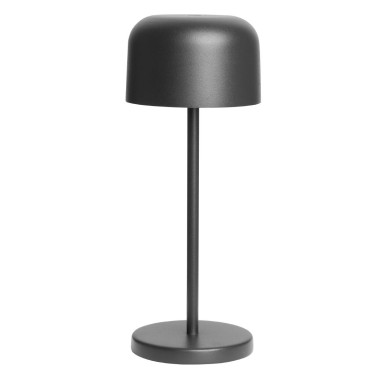 Lampe de table avec abat-jour rond Lucca noire 200mm - Olympia