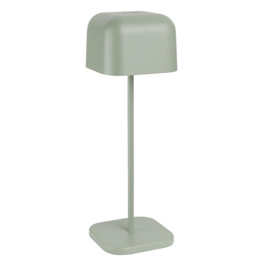 Lampe de table avec abat-jour carré Lucca verte 300mm - Olympia