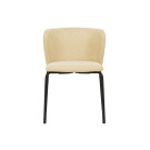 Chaise empilable en tissu Break - Beige - Lot de 2 - Veba