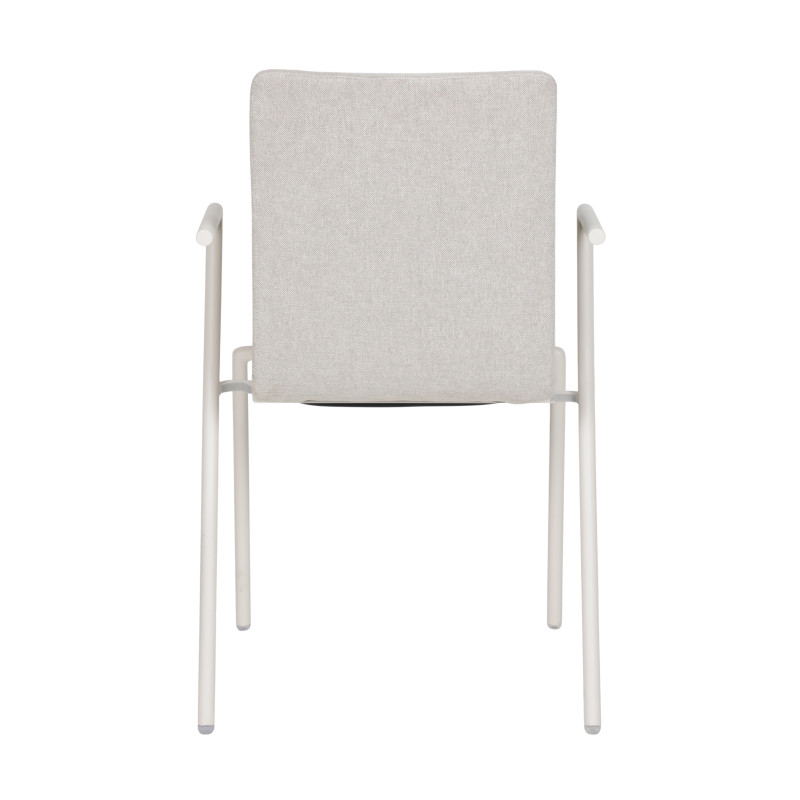 Fauteuil de conférence empilable Fortis - Sable - Lot de 2 - Veba