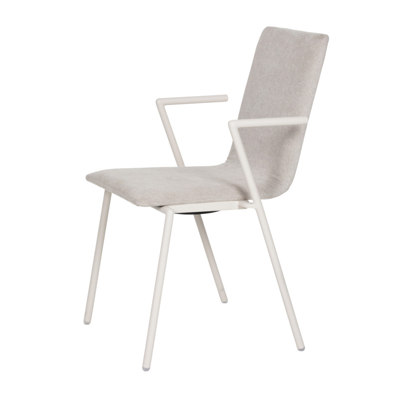 Fauteuil de conférence empilable Fortis - Sable - Lot de 2 - Veba