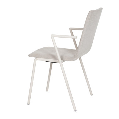 Fauteuil de conférence empilable Fortis - Sable - Lot de 2 - Veba