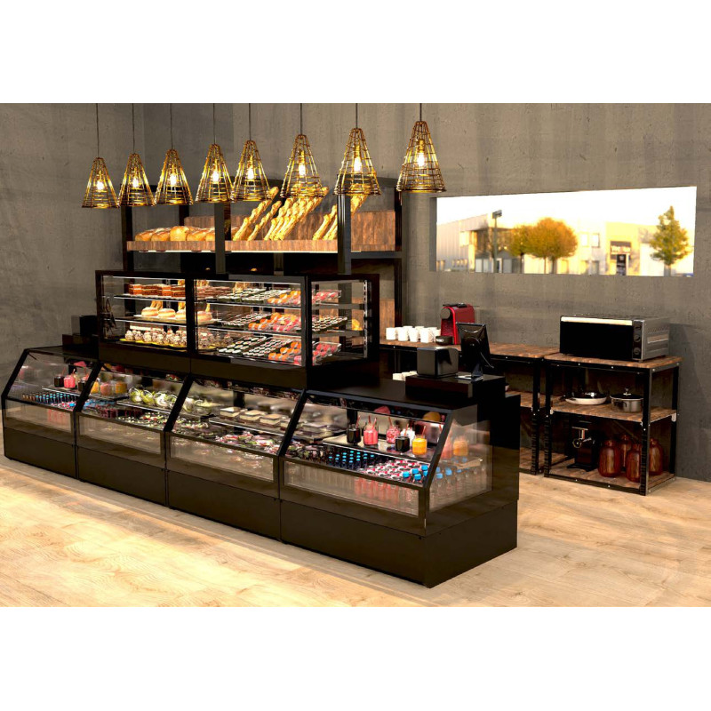 Vitrine Combi Double Réfrigérée Integra - 1200 mm - 4 Niveaux - Accès Avant - Sayl  au meilleur prix sur Restock CHR