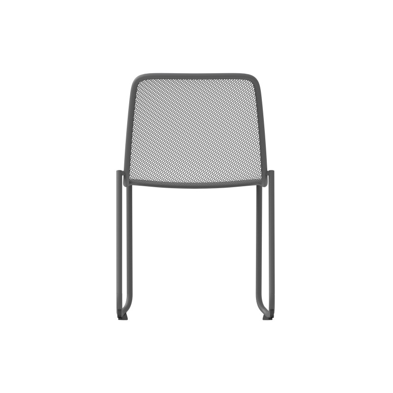 Chaise empilable Mase - Noir - Lot de 4 - Veba