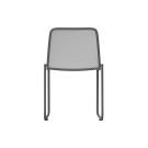 Chaise empilable Mase - Noir - Lot de 4 - Veba