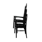 Chaise empilable en polypropylène Napoleon - Blanc ivoire - Lot de 8 - Veba