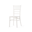 Chaise empilable en polypropylène Tiffany - Blanc ivoire - Lot de 8 - Veba