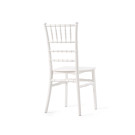 Chaise empilable en polypropylène Tiffany - Blanc ivoire - Lot de 8 - Veba