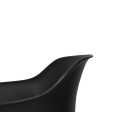 Chaise empilable en polypropylène Giethoorn - Noir - Lot de 4 - Veba