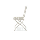 Chaise bistro pliante en metal Breeze - Sable - Lot de 2 - Veba