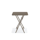 Table bistro pliante en metal Breeze - Cappuccino - Veba
