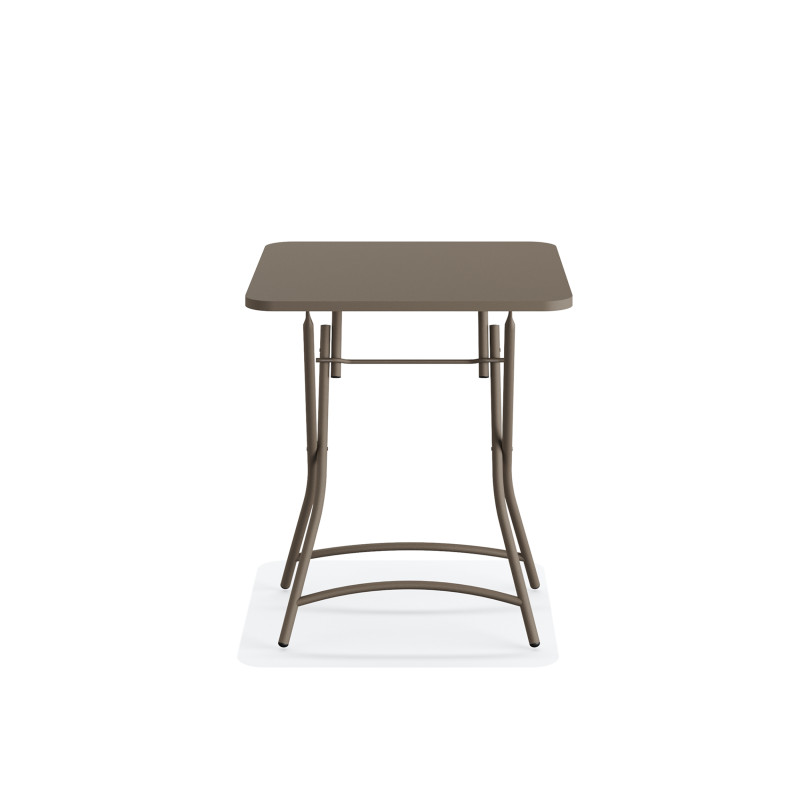 Table bistro pliante en metal Breeze - Cappuccino - Veba