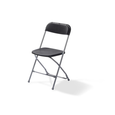 Chaise pliante Budget - Gris/noir - Lot de 7 - Veba