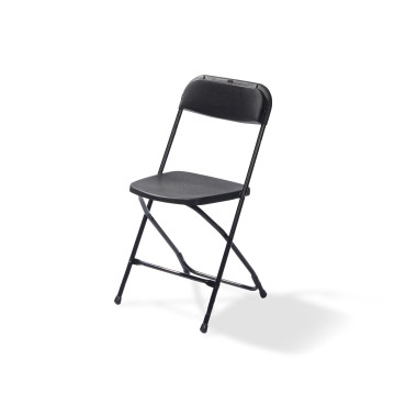 Chaise pliante Budget - Noir - Lot de 7 - Veba