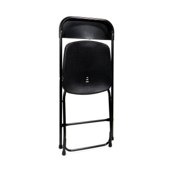 Chaise pliante Budget - Noir - Lot de 7 - Veba