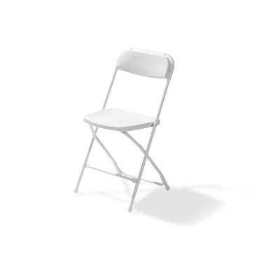 Chaise pliante Budget - Blanc - Lot de 7 - Veba