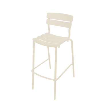 Tabouret de bar empilable Shade - Sable - Lot de 4 - Veba