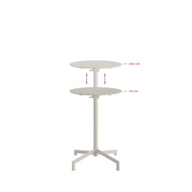Table de terrasse / mange-debout Versa - Beige - Veba