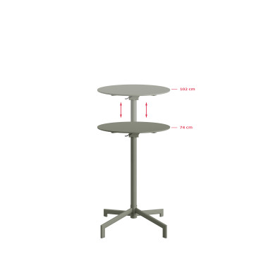 Table de terrasse / mange-debout Versa - Vert - Veba