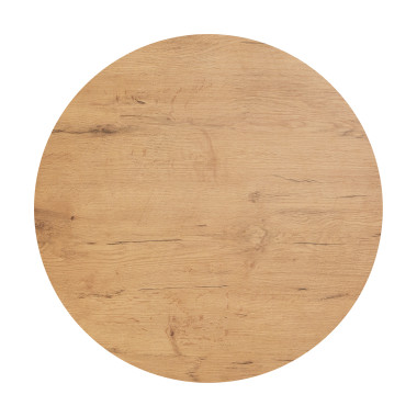 Plateau de table hpl ø 120 cm - Teak wood - Veba