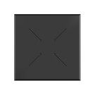 Mange debout Infinity avec piètement noir + plateau hpl moonstone 70x70 cm - Veba