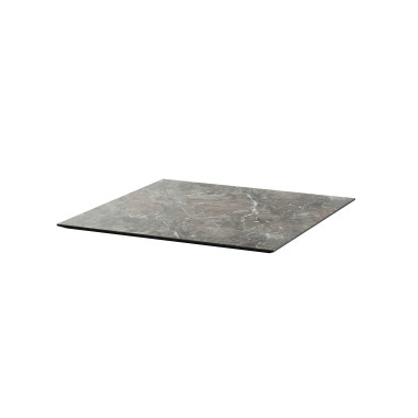 Mange debout Infinity avec piètement noir + plateau hpl galaxy marble 70x70 cm - Veba