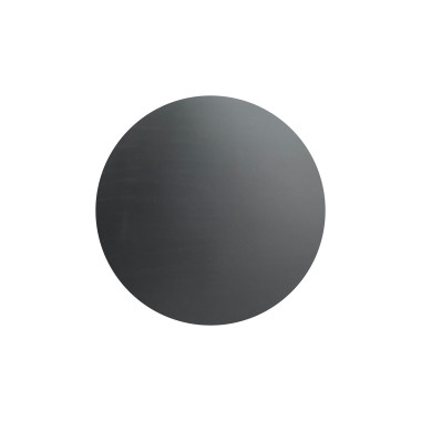 Mange debout Infinity avec piètement blanc + plateau hpl noir ø 70 cm - Veba