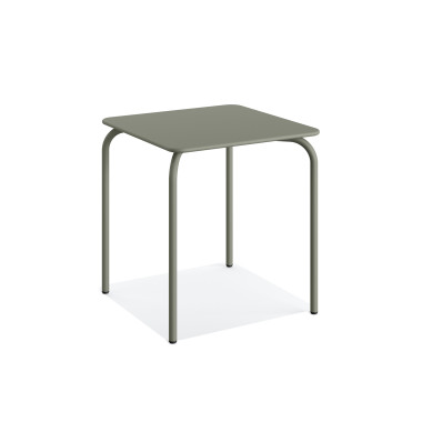 Table de terrasse carrée Olly 70x70 cm - Vert - Veba