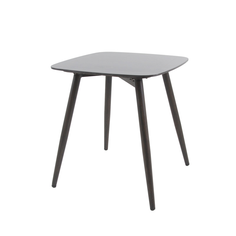 Table de terrasse 70x70x76 cm Pedro - Céramique wengé-noir - Veba