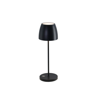 Lampe de table Luxor - 11x11x35 cm - Noir - Veba