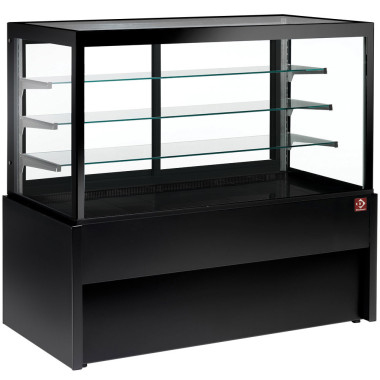 Comptoir vitrine 4 niveaux pano. neutre noir - Diamond  au meilleur prix sur Restock CHR