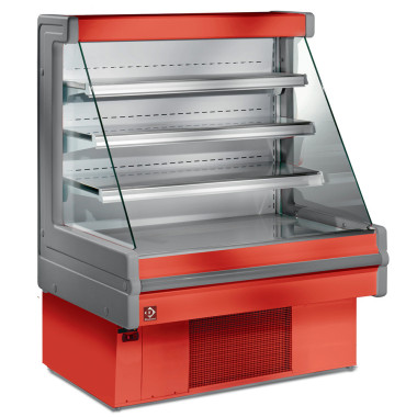 Vitrine réfrigérée libre service ventilé rouge - Diamond  au meilleur prix sur Restock CHR