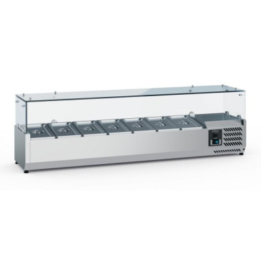 Saladette réfrigérée 7 x GN 1/4 - Acier inoxydable - Ecofrost  au meilleur prix sur Restock CHR